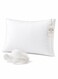 Linen Klub 100% Goose Feather Pillow with Double Piping, 233 TC Cotton Shell, Premium Cotton Comfort with Plush Filling, 1300g, 50x70x3cm