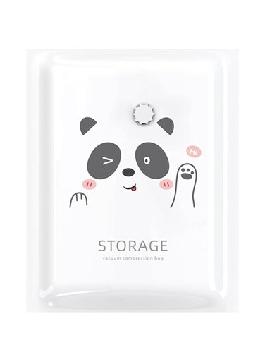 IBAMA Vacuum Storage Bags Set for Travel Clothes Pillows Blankets Comforters Bedding Compression Space Saving Zipper Seal (M-80 * 60cm)