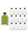 12Pack 4oz Small Clear Glass Bottles with Lids Mini Bottles with Caps, Small Glass jars Sample Bottles with Airtight Lid for Juice, Milk, Drinking