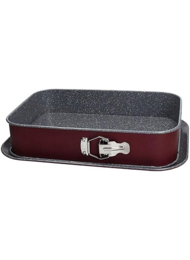 Tognana Porcellane W4444A6Ggbo Mould (Springform, Rectangular, Flat Surface, Grey, Red, Carbon Steel