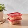 LocknLock EzLock 520ml Rectangular Food Storage Containers &ndash; Set of 2, Stackable &amp; Microwave-Safe