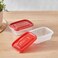 LocknLock EzLock 520ml Rectangular Food Storage Containers &ndash; Set of 2, Stackable &amp; Microwave-Safe
