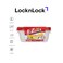 LocknLock EzLock 520ml Rectangular Food Storage Containers &ndash; Set of 2, Stackable &amp; Microwave-Safe