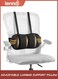 Lumbar Support Pillow for Office Chair &amp; Car,Back Support for Office Chair,Adjustable Straps Securely Fixed Seat (Black)