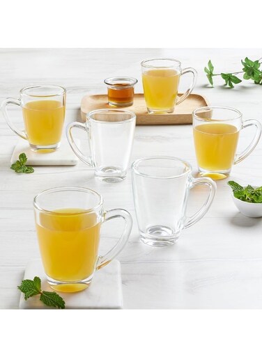 Serene 6 Piece - 195 Ml Tea/Coffee Mug Clear Clear