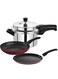 5 Liter Aluminium Outer Lid Pressure Cooker With Fry Pan &amp; Crepe Pan Set