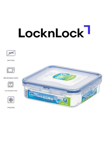 600ml Square Airtight Food Storage - BPA-Free, Microwave, Freezer, and Dishwasher Safe