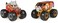 Monster Jam 1:64 Vehicles Kids Toys For Ages 3+, Assorted Color, Pack Of 2