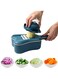 Vegetable Slicer and Grater, Violin Shaped 5 in 1 Multifunctional Slicer, Kitchen Vegetable Chopper Slicer with 5 Blades, Potato Shredded Grater, Onion Chopper, Tomato Lemon Slicer, Vegetable Peeler