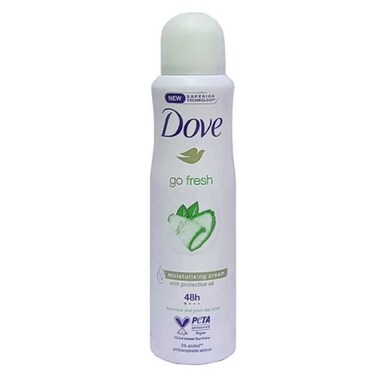 DOVE GO FRESH CUCUMBER AND GREEN TEA SCENT  DEO SPRAY 150ML
