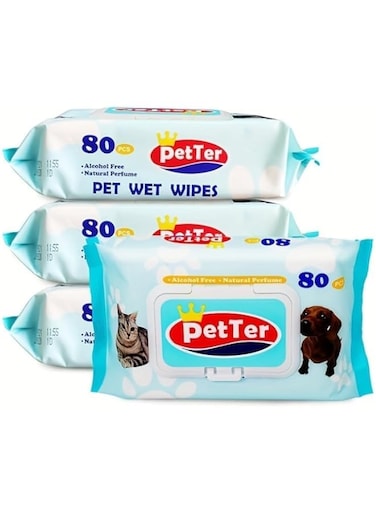 Ksaid Best Pet Supplies Pet Grooming Wipes for Dogs and Cats, Plant Deodorant, For Hair and Dry, Itchy or Sensitive Skin, Cleans Ears, Paws and Butt (3 bag=240 Pack)