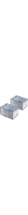Langtaojin Washable Wardrobe Clothes Organizer,Jeans Compartment Storage Box,Foldable Closet Drawer Organizer Clothes Drawer Mesh Separation Box (2pcs 7 Grids-Gray)