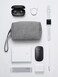 UGREEN Hard Drive Bag, Digital Storage Leather Bag, Electronic Accessories Gadget Organizer Case with Grid Layered, Travel Gear Storage Carrying Sleeve Pouch for USB Cable, Earphones, Power Banks
