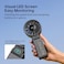JISULIFE Handheld Fan Life7,2024 Powerful Portable Fan with LED Display,3600mAh,150&deg;Folded,5 Speeds,Lanyard[13Hrs Max Cooling]3-IN-1 Hand/Desk/Neck Fan,Travel Essentials Gifts for Women,Men(Black)