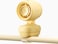 JISULIFE Mini Clip on Baby Stroller Fan, Portable Battery Operated Small Fan with Night Light, 5 Speeds, LED Display, Detachable Flexible Bracket, Safe for Crib, Treadmill, Travel - Yellow