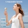 JISULIFE Mini Portable Fan-Bladeless Safe Design, Powerful Turbo Handheld Fan with 5 Speeds 4500mAh , 16Hrs Max Cooling Time，USB Rechargeable, Small Pocket for Travel/Lash, Gifts For Girls/Women