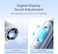JISULIFE Portable Neck Fan 100 Speeds 40000RPM Cooling Mini Personal Foldable Waist Fan 16H 4500mAh Battery LED Screen Ultra Light Outdoor Travel Job Gifts