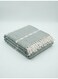130 x 160 cm Premium Cotton Throw Blanket in Light Grey with Tassels for Couch Sofa and Bed Decorative Boho Woven 400GSM