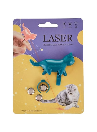 COOLBABY Cat Toys Toy Funny LED Pointer Ring Type Interactive Stick Finger Light Training Small Animal(Green)