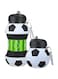 VanWon Flexible Collapsible Kids Water Bottles Foldable Sports Water Bottle bpa free Leakproof Water Bottle with lid Carabiner 550ml Capacity (White)