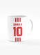 Designer Printed Coffee Mug with Heavy Duty Handle 11oz Ceramic Personalised Gift Mugs Cup [Microwave Safe &amp; Dishwasher Proof] -Football Team - UAE Player Name - Omar.A