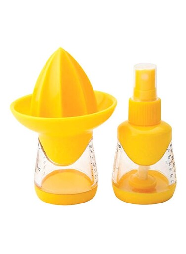 Citrus Squeeze And Mist Yellow/Clear 3x3x6.7inch