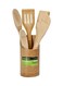 6 Pieces Organic Bamboo Kitchen Tools Brown