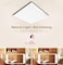 ESNCO 2-Pack 60-Watt LED Square Panel Ceiling Light, 60x60cm White Aluminum Flat Panel Lamp for Home, Kitchen, Living Room, Office, and Supermarket Lighting.