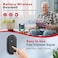 CallToU Wireless Doorbell with Battery Receiver, 1000ft Door bell for Home, Waterproof Portable for Alert Patient/Elderly/Senior with Vibrating Flashing Light, Smart Call Button System, 4 Modes
