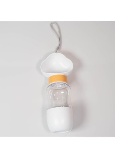 water bottle 2 in 1 white