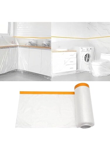Plastic Sofa Couch Cover, Waterproof &amp; Dustproof Plastic Sofa Storage Cover, Sofa Bed Couch Furniture Protector Cover Shelter for Moving Protection and Long Term Storage (&lrm;240cm * 20m)