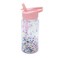 Double Wall Water Bottle &acirc;&euro;&ldquo; Foam Balls Girl Colors   300 ml   Flip-Top Straw Lid   Easy Grip Handle   Kids Water Bottle (6 Units/Inner)