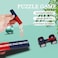 Science Bar Magnets 2PCS (7.5 x 1.75 x 0.5 cm) Strong Physics Magnet with North South Poles Marked &ndash; School Project, STEM Educational, Magnetic Field Experiment Kit for Students &amp; Teachers