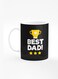 Designer Printed Coffee Mug with Heavy Duty Handle 11oz Ceramic Personalised Gift Mugs Cup [Microwave Safe &amp; Dishwasher Proof] - Best Dad Cup