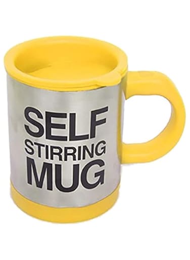 Automatic Electric Self Stirring Mug Coffee Mixing Drinking Cup Stainless Steel 350ml