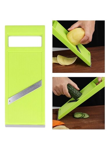 Vegetable Chip Maker Rustproof Stainless Steel Handheld Kitchen Chopper Food Chopper with Ergonomic Handle for Carrots