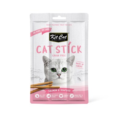 Kit Cat Grain Free Cat Stick Salmon &amp; Seafood 15g
