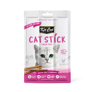 Kit Cat Grain Free Cat Stick Chicken Duck &amp; Cranberries 15g

