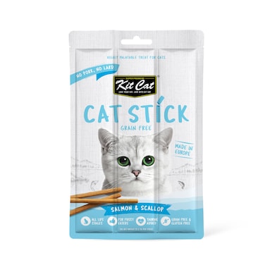 Kit Cat Grain Free Cat Stick Salmon &amp; Scallop 15g
