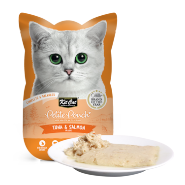 Kitcat Tuna and Salmon Petite Pouch-70G