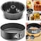 2PCS Nonstick Cake Pan Set &ndash; Fluted Ring Cake Mold &amp; Springform Pan (Leakproof, Removable Bottom)   Carbon Steel Bakeware for Cheesecake, Baking, Oven Safe, Easy Release