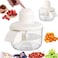 Automatic Peeler Machine, Portable USB Rechargeable Fruit Peeling Machine,Grape Plum Tomato Cherry Skin Remover Tool，Automatic Fruit Peeler Skin Remover Tool Garlic Peeler Machine for Kitchen (white)