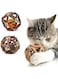 MAKINGTEC Catnip Toys, Natural Rattan Sticks Catnip Balls and Bell Balls, Indoor Sounding MolarToys, Teeth Cleaning Chew Toys (2 pcs)