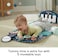 Baby Playmat Kick &amp; Play Piano Gym with Musical and Sensory Toys for Newborn to Toddler, Navy Fawn