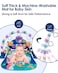 Baby Play Mat Gym, Funny Play Piano Tummy Time Activity Mat with 5 Infant Sensory Toys, Music and Lights, Boy &amp; Girl Gifts for Newborns 0 to 3 6 9 12 Months