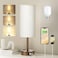 Cream Brown Bedside Table Lamp for Bedroom - 3 Way Dimmable Touch Lamp USB C Charging Ports and AC Outlet, LED Bulb Included