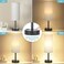 Grey Black Touch Bedside Lamp for Bedroom - 3 Way Dimmable Table Lamp USB C Charging Ports and AC Outlet, Small Desk Lamp for Living Room, Office, LED Bulb Included