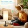 Grey Black Touch Bedside Lamp for Bedroom - 3 Way Dimmable Table Lamp USB C Charging Ports and AC Outlet, Small Desk Lamp for Living Room, Office, LED Bulb Included