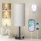 Grey Black Touch Bedside Lamp for Bedroom - 3 Way Dimmable Table Lamp USB C Charging Ports and AC Outlet, Small Desk Lamp for Living Room, Office, LED Bulb Included
