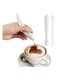Art Pen, Electrical Coffee Carving Pen, Spice Pen for Coffee Art, Cake Decoration Portable Pen Cappuccino Coffee Carving Pen Professional Baking Pastry Tools